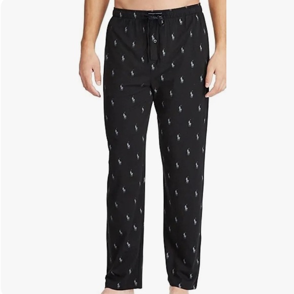 Polo Ralph Lauren Other - NWT POLO RALPH LAUREN MEN'S BIG & TALL Pajama Sleep Pants Black Pony All Over